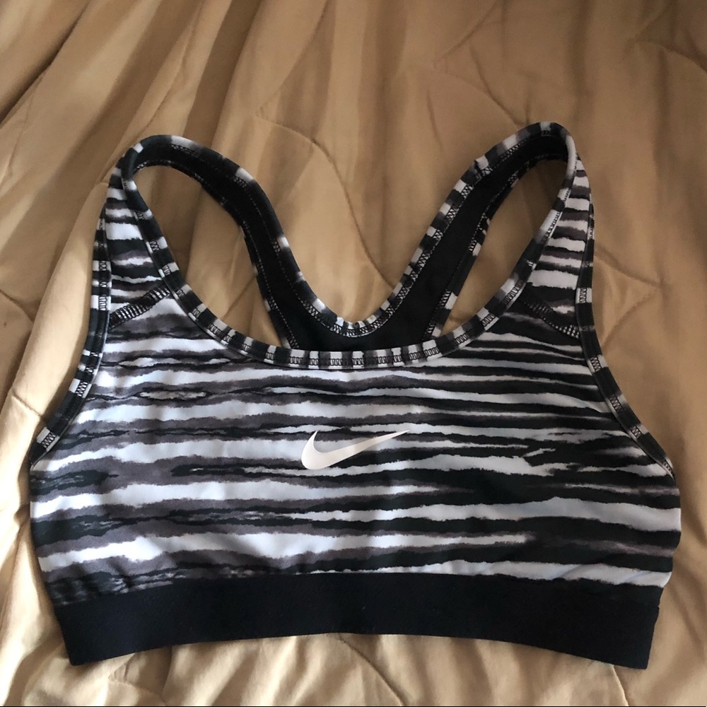 Nike Zebra print sports bra